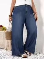 Plus Size Wide Leg Jeans for Women