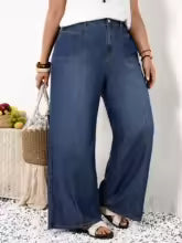 Plus Size Wide Leg Jeans for Women