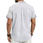 2026 Men's Summer Henley Neck Short Sleeve